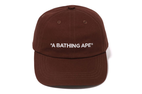 A BATHING APE 6PANEL CAP