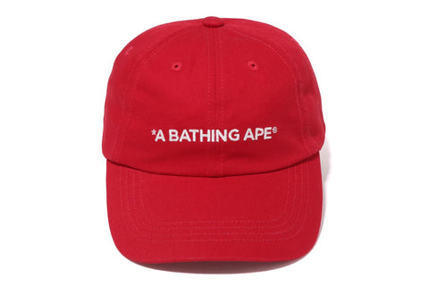 A BATHING APE 6PANEL CAP