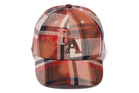 BLEACHED BAPE CHECK PANEL CAP