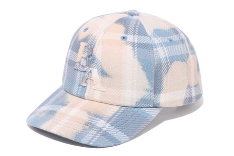 BLEACHED BAPE CHECK PANEL CAP