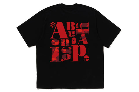 BAPE TEXT GRAPHIC TEE