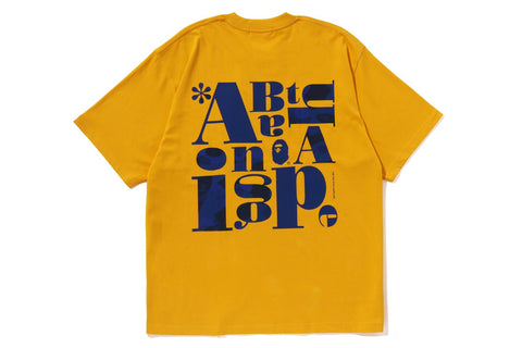 BAPE TEXT GRAPHIC TEE