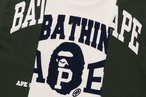 BAPE BADGES COLOR BLOCKING TEE