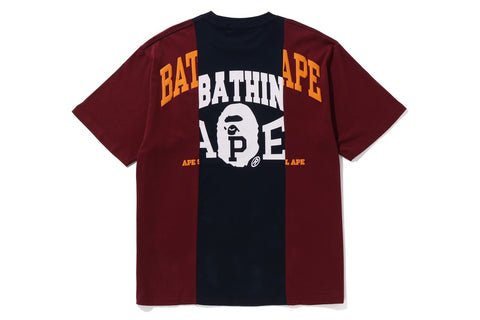 BAPE BADGES COLOR BLOCKING TEE