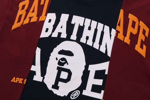 BAPE BADGES COLOR BLOCKING TEE