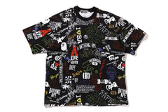 HAND DRAW PATTERN RELAXED FIT TEE