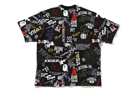 HAND DRAW PATTERN RELAXED FIT TEE