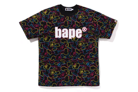 NEON CAMO BAPE TEE