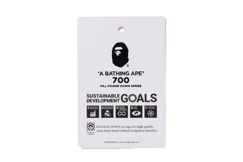 BAPE CHECK DOWN JACKET