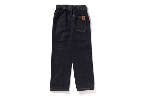 COLLEGE PANEL DENIM PANTS