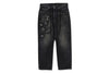 STA PATCH WORK LOOSE FIT DENIM PANTS