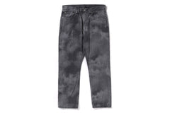 HIGH TONE BLEACH REGULAR FIT DENIM PANTS
