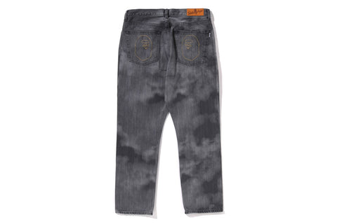 HIGH TONE BLEACH REGULAR FIT DENIM PANTS