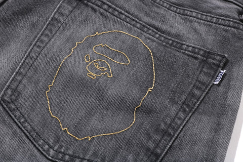 HIGH TONE BLEACH REGULAR FIT DENIM PANTS