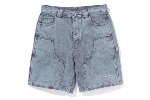 ACID WASH WORK SHORTS