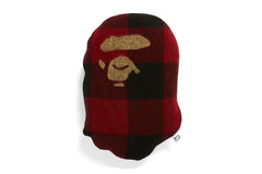 【 BAPE X WOOLRICH 】APE HEAD CUSHION