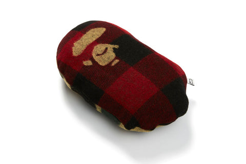 【 BAPE X WOOLRICH 】APE HEAD CUSHION