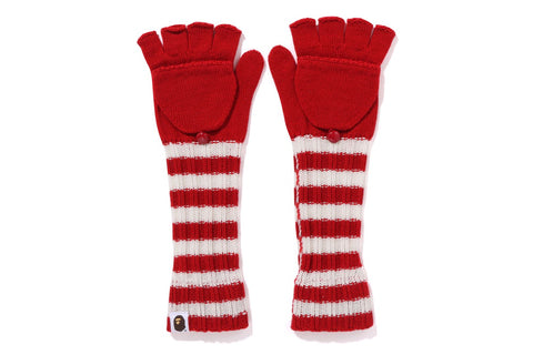 HOOP BAPE KNIT LONG GLOVES