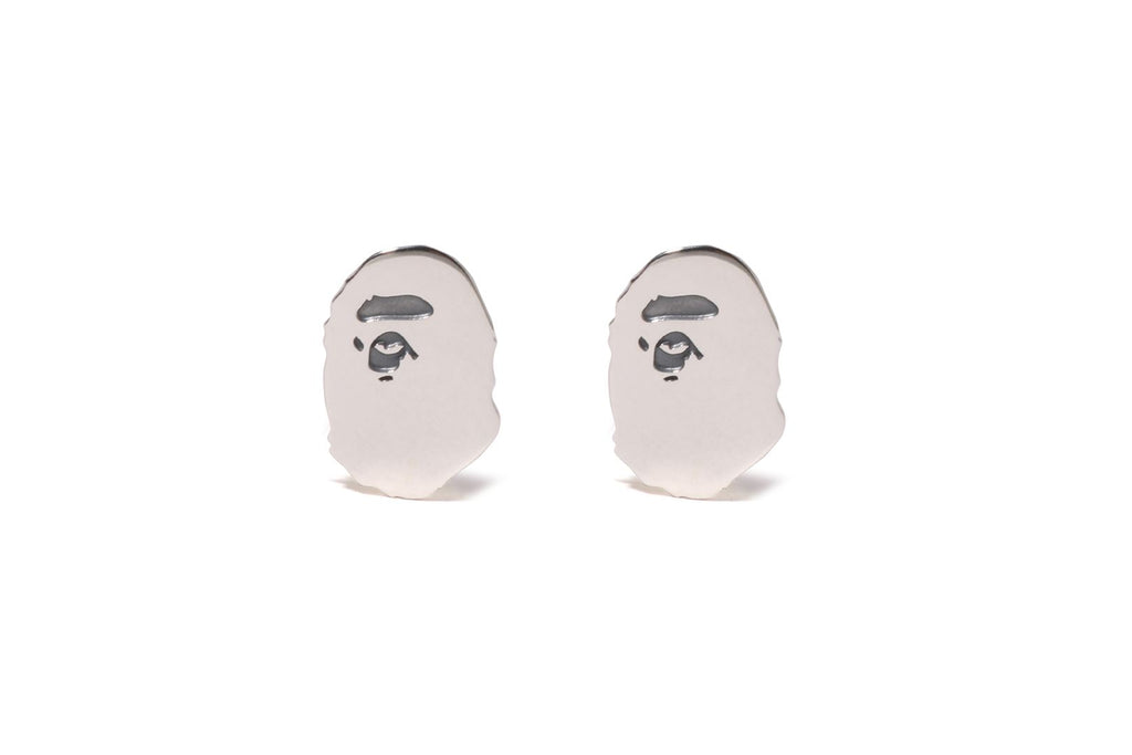 APE HEAD SILVER EARRINGS