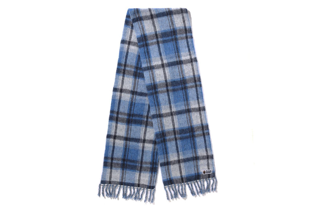BAPE CHECK MOHAIR SCARF