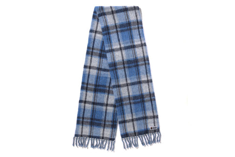 BAPE CHECK MOHAIR SCARF