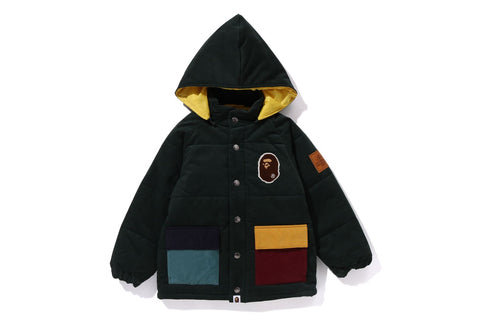 APE HEAD CORDUROY PADDED JACKET