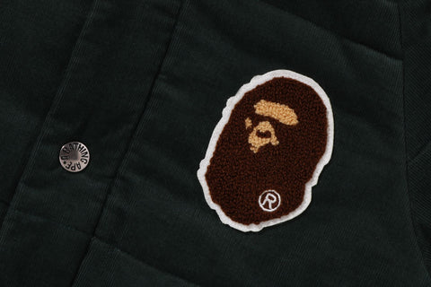 APE HEAD CORDUROY PADDED JACKET