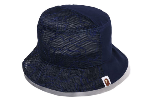 BAPE HALF MESH BUCKET HAT