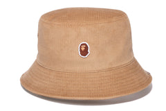 APE HEAD CORDUROY BUCKET HAT