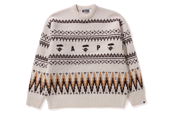 【ちー】BAPE ベイプ 初期 チェッカーフラッグ　ニット セーター BAPE® CHECK KNIT | bape.com