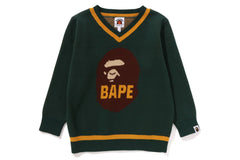 BAPE APE HEAD V-NECK KNIT