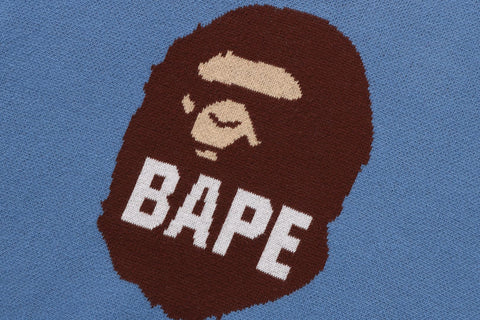 BAPE APE HEAD V-NECK KNIT