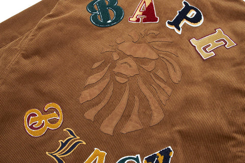 【 BAPE BLACK 】LOGO CORDUROY WORK JACKET