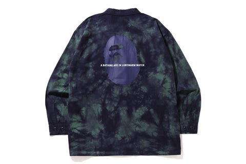 TIE DYE ARMY JUNGLE FATIGUE SHIRT JACKET