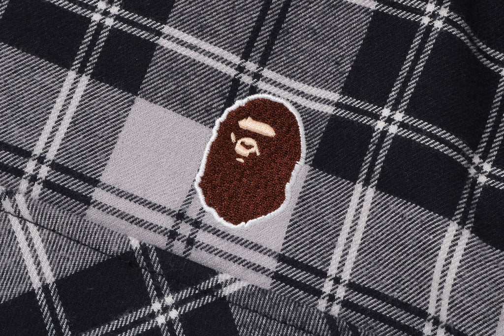 CHECK APE HEAD PATCH ZIP JACKET | bapepirate.com