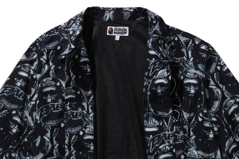 APE HEAD GRAFFITI COACH JACKET