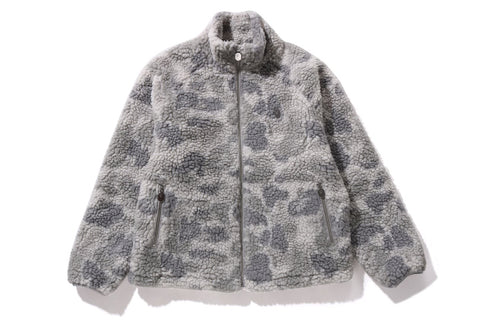 TONAL SOLID CAMO METAL APE HEAD ONE POINT FLEECE JACKET