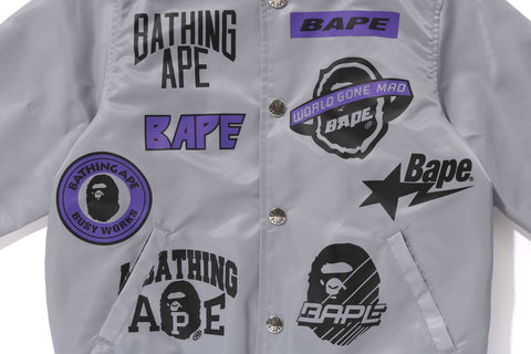 EMBLEM PRINT STADIUM JACKET