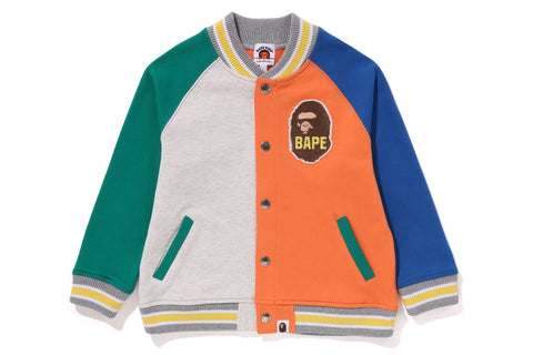 APE HEAD PATCH SWEAT VARSITY JACKET