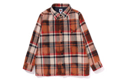 BLEACHED BAPE CHECK SHIRT JACKET