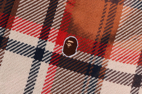 BLEACHED BAPE CHECK SHIRT JACKET