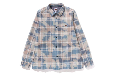 BLEACHED BAPE CHECK SHIRT JACKET