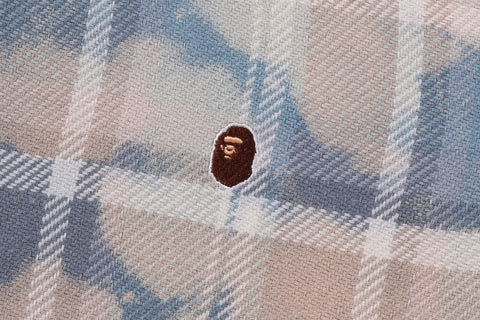 BLEACHED BAPE CHECK SHIRT JACKET