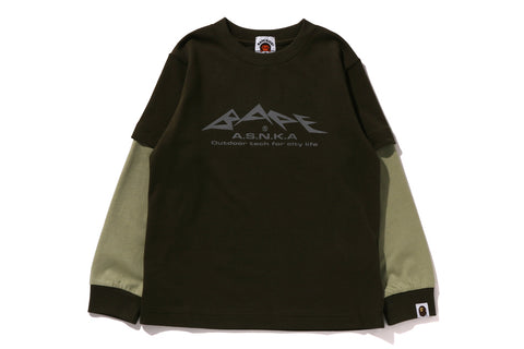 BAPE REFLECTIVE PRINT LAYERED L/S TEE