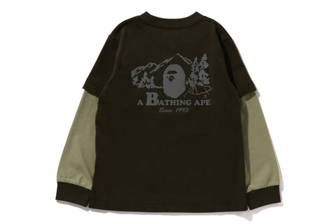 BAPE REFLECTIVE PRINT LAYERED L/S TEE