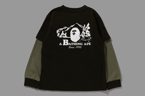 BAPE REFLECTIVE PRINT LAYERED L/S TEE