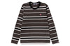 ONE POINT STRIPE LS TEE