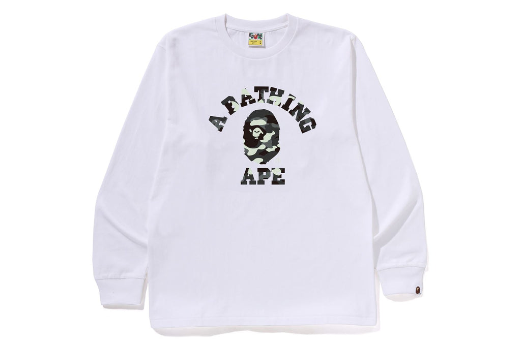 CITY CAMO COLLEGE LS TEE