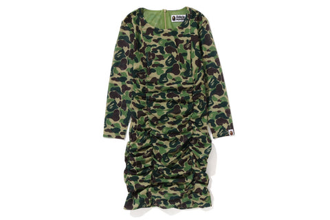 ABC CAMO MESH GATHERED ONEPIECE