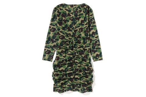 ABC CAMO MESH GATHERED ONEPIECE